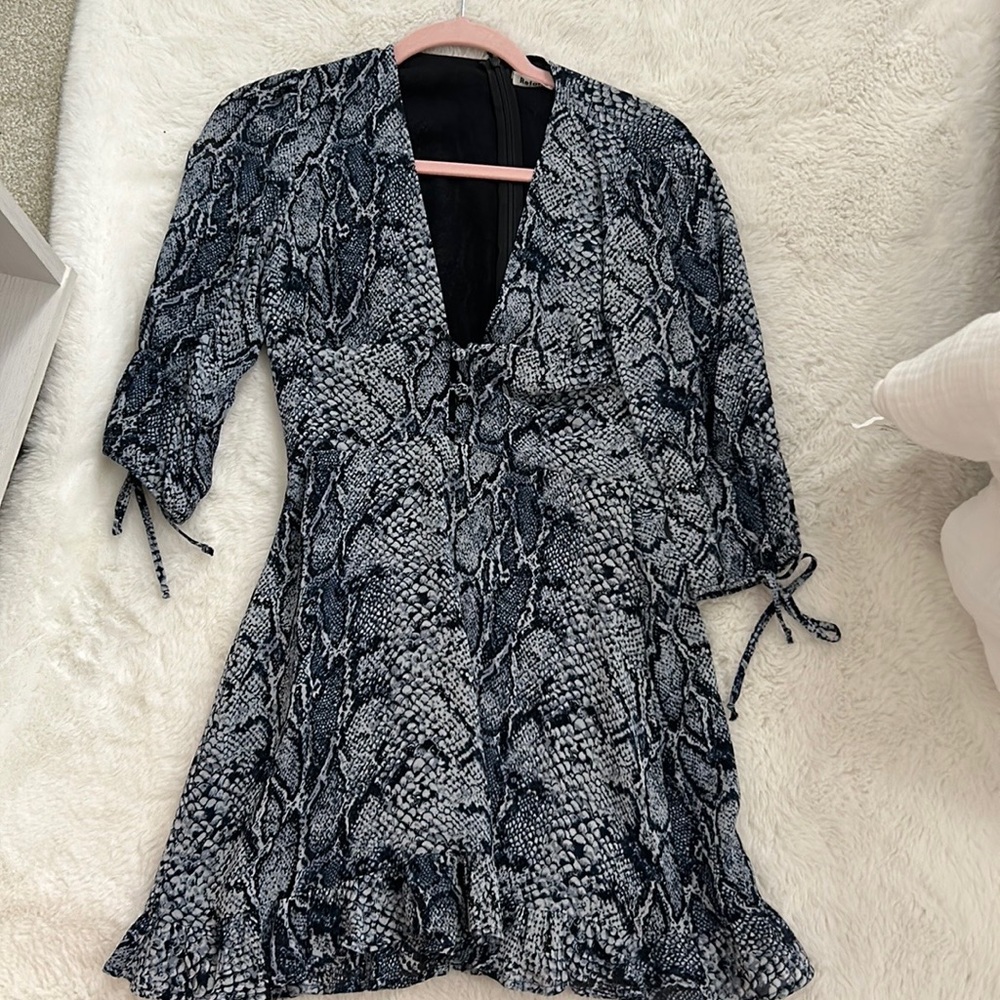 Reformation blue Serpent Dress Size 2